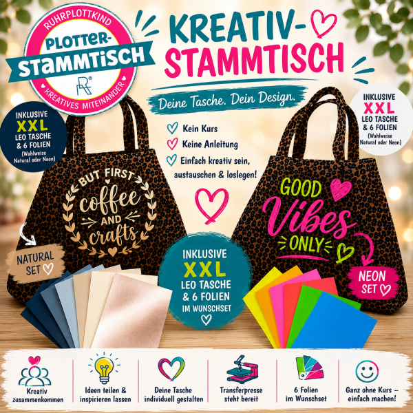 Kreativ -Stammtisch – XXL LEO BAG EDITION